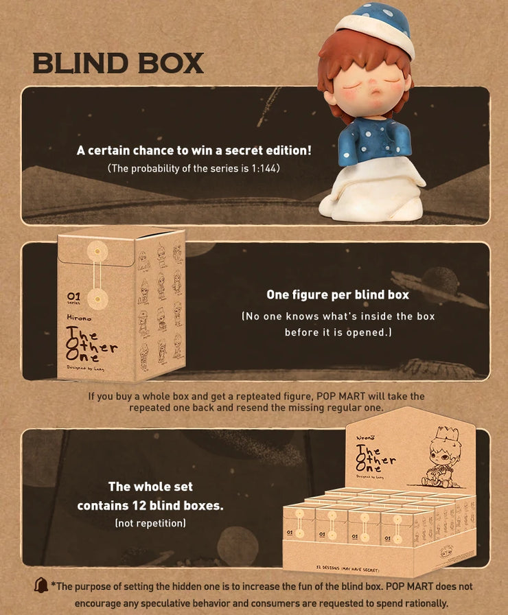 Hirono The Other One Series Blind Box Toys Kawaii Anime Action Figure Caixa Caja Surprise Mystery Box Dolls Girls Gift