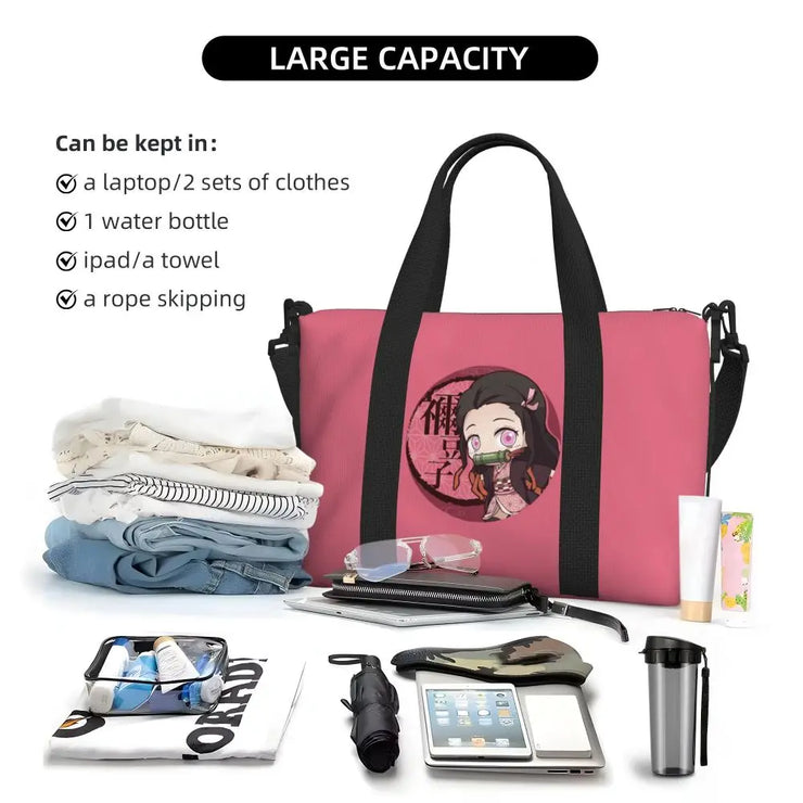 Demon Slayer Tote Bag Tanjiro & Nezuko Beach/Travel Bag