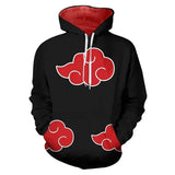♥ New 2025 Unisex Hoodie Anime Hokage Ninja Itachi Akatsuki Cosplay Red Cloud Costumes Daily Casual Coat Jacket Fas ★ Bear House