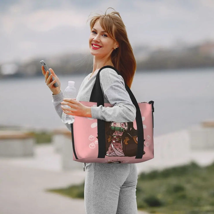 Demon Slayer Tote Bag Tanjiro & Nezuko Beach/Travel Bag