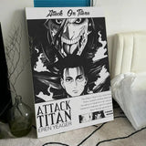 Anime A-Attack O-On Titan Poster Room Wall Art Decor Waterproof Stickers For Home Bar Bedroom Decoration