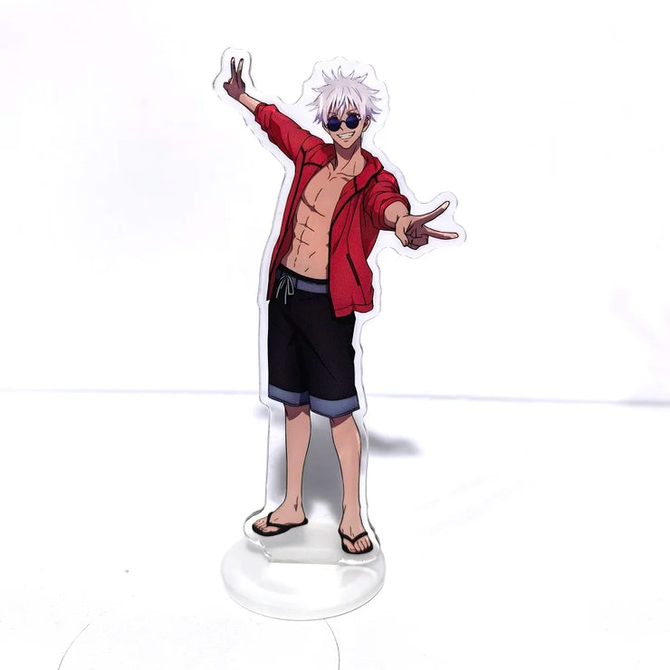 Jujutsu Kaisen Hot Anime Figures Satoru Gojo Acrylic Stands Geto Suguru Character Model Plate Holder Cake Topper Birthday Props
