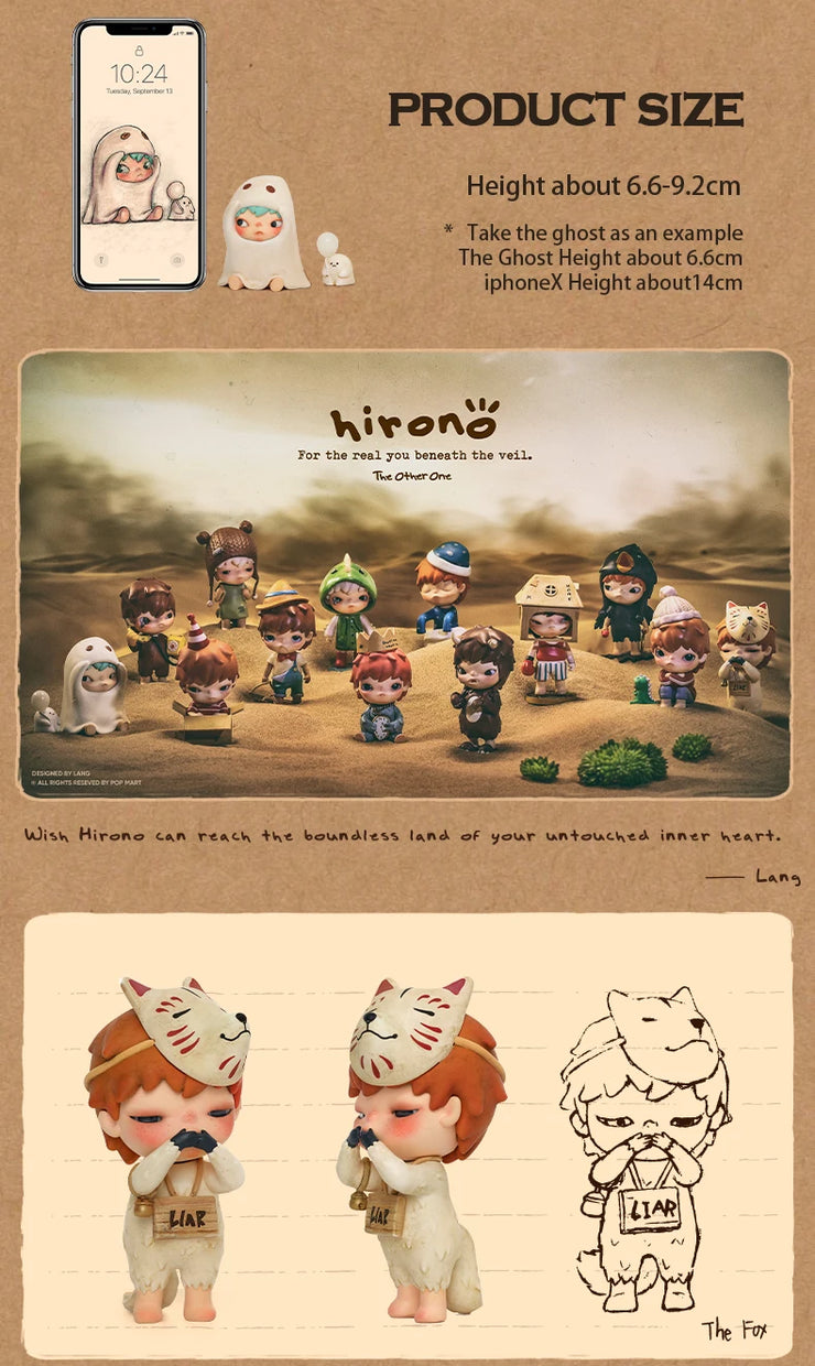 Hirono The Other One Series Blind Box Toys Kawaii Anime Action Figure Caixa Caja Surprise Mystery Box Dolls Girls Gift