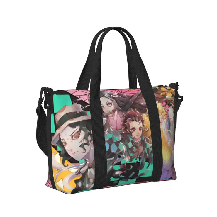 Demon Slayer Tote Bag Tanjiro & Nezuko Beach/Travel Bag