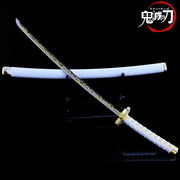 Demon Slayer Sword 9pcs Katana Sword Nichirin Blade Collection Samurai Royal Japanese Anime Weapon Model Keychain Gifts Toys Boy