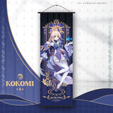 Genshin Impact Scroll Canvas Painting Columbina Sandrone Flins Home Decor Wall Hanging Anime Poster Wall Art Room Decoration