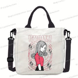 Junji Ito Cat Anime Shoulder Bag Unisex Canvas Crossbody