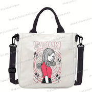 Junji Ito Cat Anime Shoulder Bag Unisex Canvas Crossbody