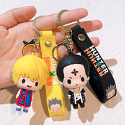 Anime Hunter x Hunter Keychain Cosplay Killua Kurapika Keyrings Resin Pendant Car Bag Key Chain Jewelry Accessories Wholesale