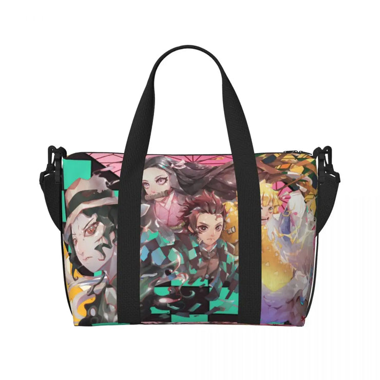 Demon Slayer Tote Bag Tanjiro & Nezuko Beach/Travel Bag