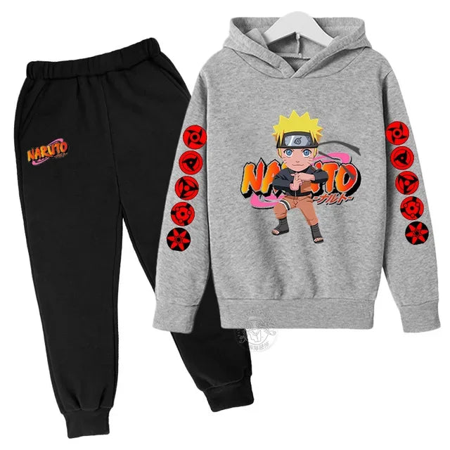 Naruto Akatsuki Cloud Hoodie Girls Boys Fashion Printed Pullover Autumn And Winter Comfortable Street Wear Best-selling Suit