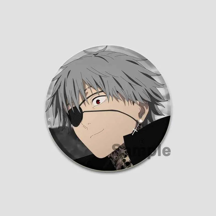 Anime Chainsaw Man Button Pins Character Makima Denji Cartoon Brooches Round Badge Backpacks Accessory Decor Fans Collect Gifts