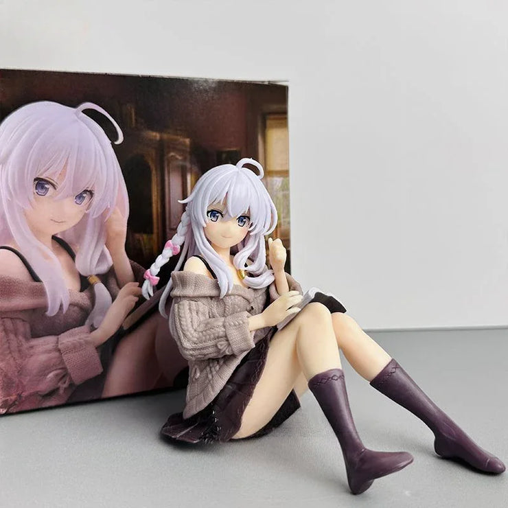 Anime Wandering Witch Elaina Figure Little Devil Figurine GK Power Action Figures Chainsaw Man Model PVC Collectible Toys Gift