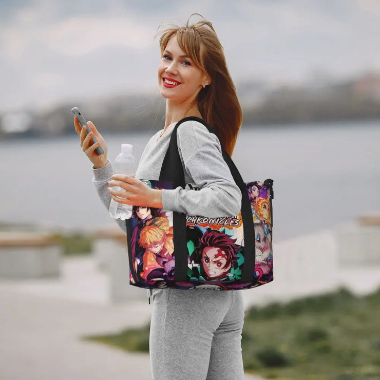 Demon Slayer Tote Bag Tanjiro & Nezuko Beach/Travel Bag