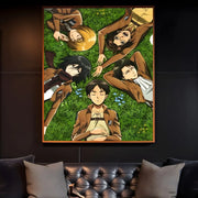 Anime A-Attack on Titans Poster Sticky Wall Art Printing Waterproof Home Living Bed Room Bar Aesthetic Decor