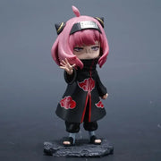 Anime Anya Spy×family Anya Forge Figures Cos Uchiha Itachi and Pain Figurine Model Naruto PVC Cute Collection Peripheral Toys