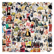 100PCS Anime Tokyo Revengers Stickers Waterproof DIY Graffiti Phone Laptop Luggage Guitar Notebook Cup Cartoon Stickers Kids Toy