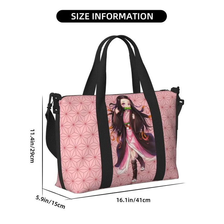 Demon Slayer Tote Bag Tanjiro & Nezuko Beach/Travel Bag
