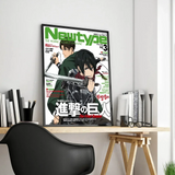 Japanese Anime Attack on Titan  Self-adhesive Art Poster Whitepaper Prints Posters Artwork Home Decor