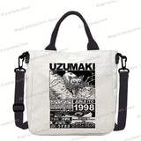 Junji Ito Cat Anime Shoulder Bag Unisex Canvas Crossbody
