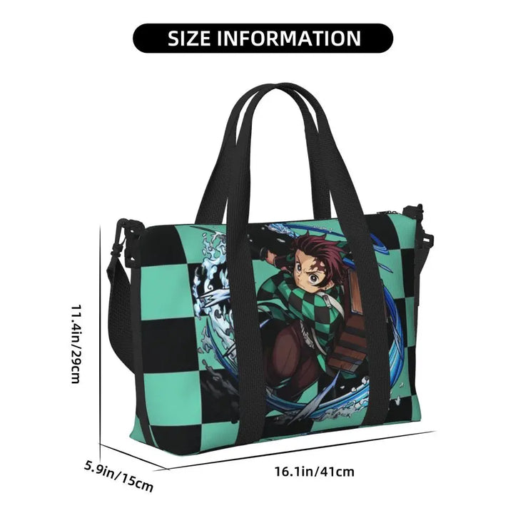 Demon Slayer Tote Bag Tanjiro & Nezuko Beach/Travel Bag