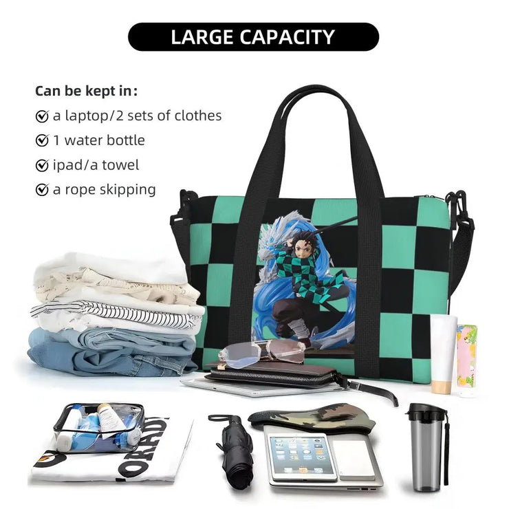 Demon Slayer Tote Bag Tanjiro & Nezuko Beach/Travel Bag