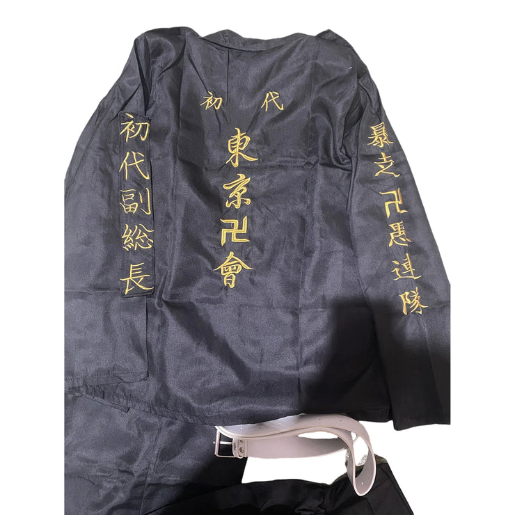 Anime Tokyo Revengers Cosplay Costume Mikey Manjiro Sano Ken Embroidery Jacket Coat Tokyo Manji Gang Cosplay Uniform Women Men