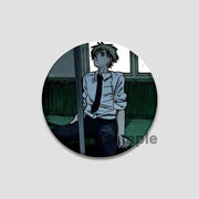Anime Chainsaw Man Button Pins Character Makima Denji Cartoon Brooches Round Badge Backpacks Accessory Decor Fans Collect Gifts