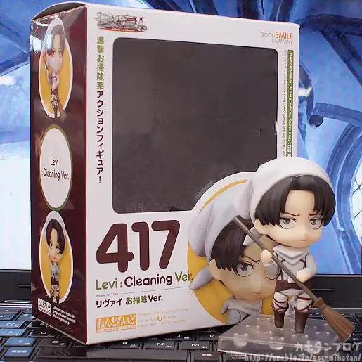 Levi Ackerman 390 417 Eren Jaeger 375 Mikasa Ackerman 365 Hange Zoe 1121 action figure PVC toys collection doll anime cartoon