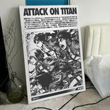 Anime A-Attack O-On Titan Poster Room Wall Art Decor Waterproof Stickers For Home Bar Bedroom Decoration