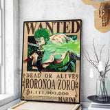 O-One P-Piece Wanted Poster Poster Art Print Anime Style Home Decor Ideal Gift Perfect Room Decor