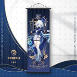 Genshin Impact Scroll Canvas Painting Columbina Sandrone Flins Home Decor Wall Hanging Anime Poster Wall Art Room Decoration