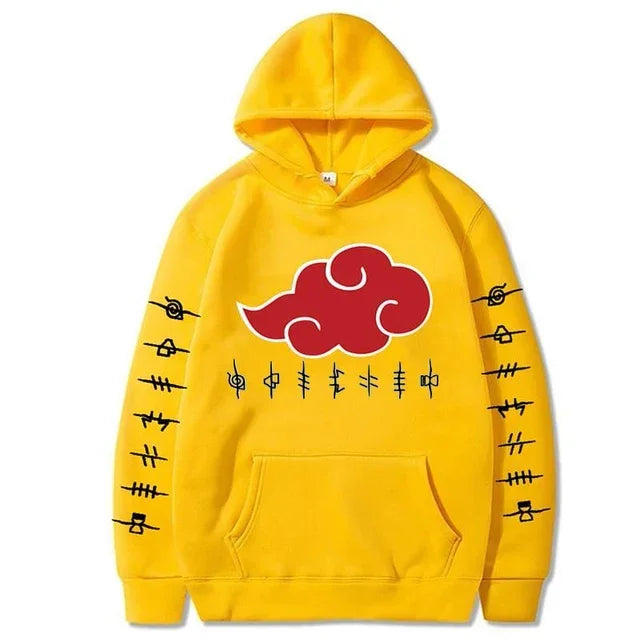 New Akatsuki Cloud Fun Printed Men's Y2K Hoodie Fashion Printed Pullover Autumn & Winter Comfortable Best Selling Hip Pop Top
