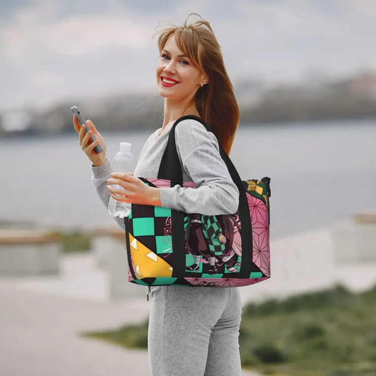 Demon Slayer Tote Bag Tanjiro & Nezuko Beach/Travel Bag