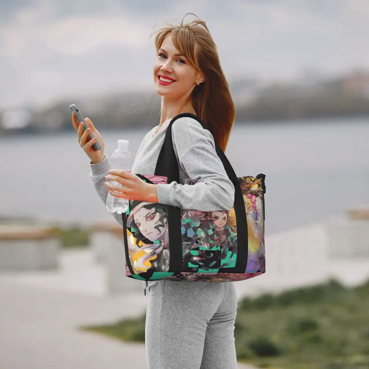 Demon Slayer Tote Bag Tanjiro & Nezuko Beach/Travel Bag