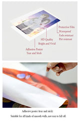 Japanese Anime Attack on Titan  Self-adhesive Art Poster Whitepaper Prints Posters Artwork Home Decor
