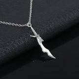 Anime Solo And Leveling Necklace Sung Jin-woo Short Blade Pendant   Necklace Cosplay Props Jewelry  Gifts
