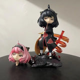 Anime Anya Spy×family Anya Forge Figures Cos Uchiha Itachi and Pain Figurine Model Naruto PVC Cute Collection Peripheral Toys