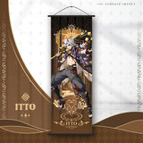 Genshin Impact Scroll Canvas Painting Columbina Sandrone Flins Home Decor Wall Hanging Anime Poster Wall Art Room Decoration