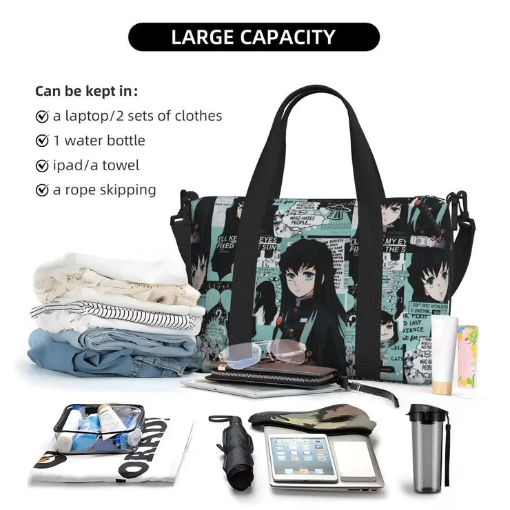 Demon Slayer Tote Bag Tanjiro & Nezuko Beach/Travel Bag