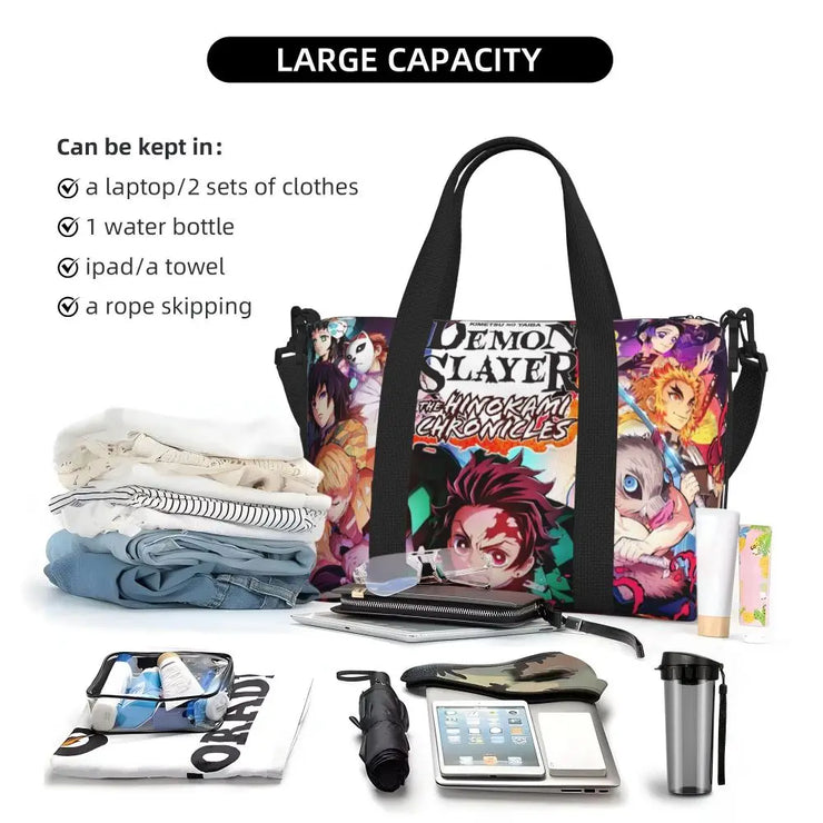 Demon Slayer Tote Bag Tanjiro & Nezuko Beach/Travel Bag