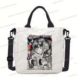 Junji Ito Cat Anime Shoulder Bag Unisex Canvas Crossbody