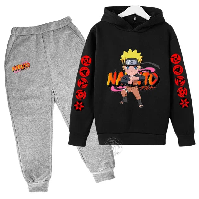 Naruto Akatsuki Cloud Hoodie Girls Boys Fashion Printed Pullover Autumn And Winter Comfortable Street Wear Best-selling Suit