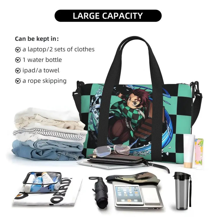 Demon Slayer Tote Bag Tanjiro & Nezuko Beach/Travel Bag