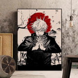 Modern Japanese Anime Canvas Wall Art  Jujutsu Kaisen Gojo Satoru Poster for Kids Room Decor Stylish Home Murals Decorative Pain