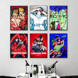 anime Chainsaw Man Poster Posters Anime Room Decor Decoration Movie Backpack Wall Interior Music Wall Art