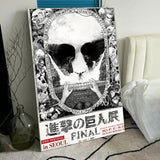 Anime A-Attack O-On Titan Poster Room Wall Art Decor Waterproof Stickers For Home Bar Bedroom Decoration