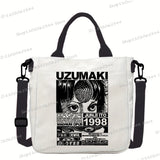 Junji Ito Cat Anime Shoulder Bag Unisex Canvas Crossbody