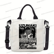 Junji Ito Cat Anime Shoulder Bag Unisex Canvas Crossbody