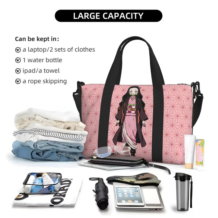 Demon Slayer Tote Bag Tanjiro & Nezuko Beach/Travel Bag